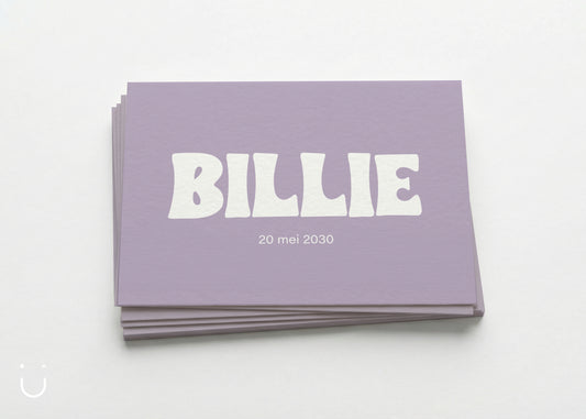 Communie uitnodiging "Billie"