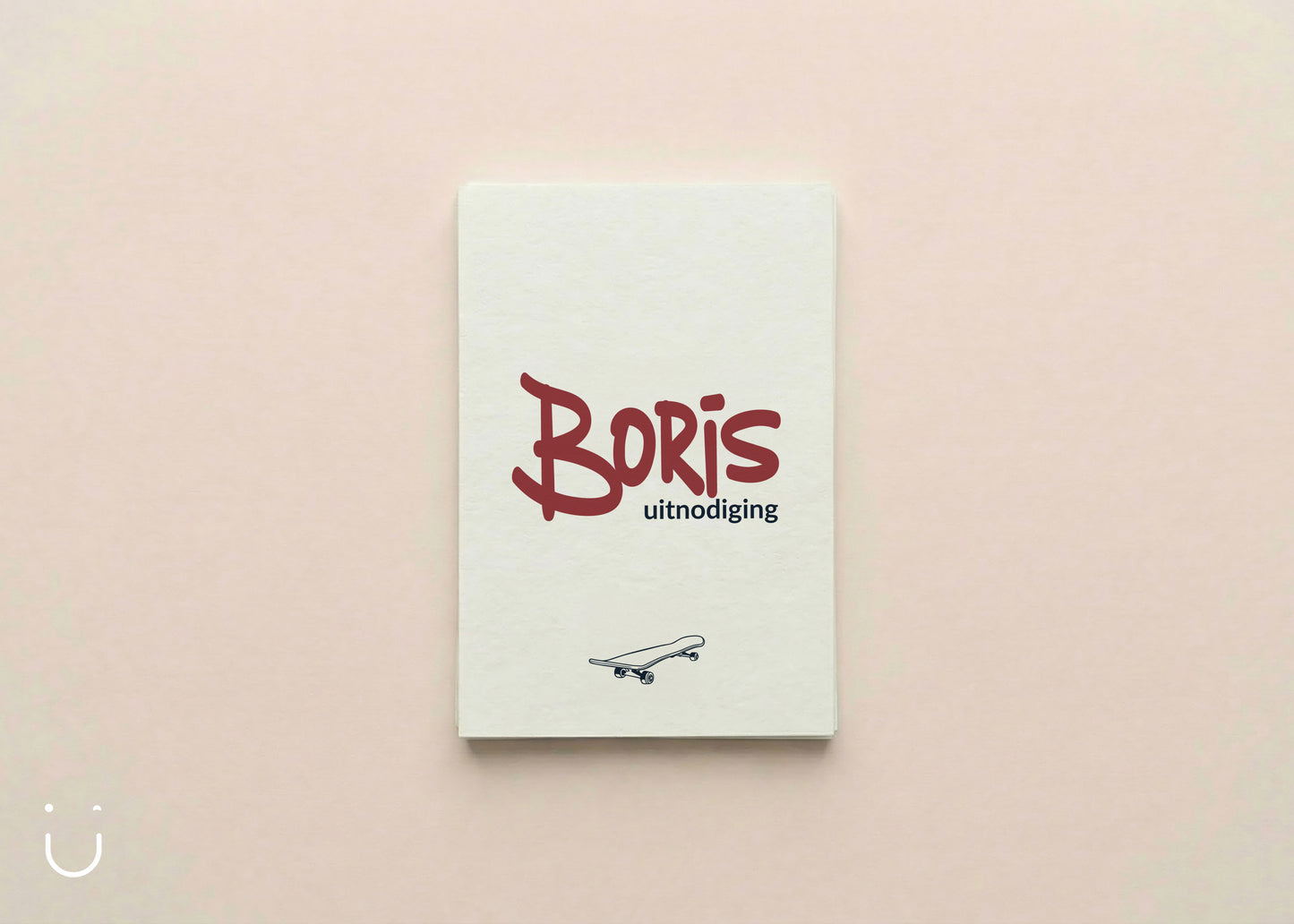 Communie uitnodiging "Boris"