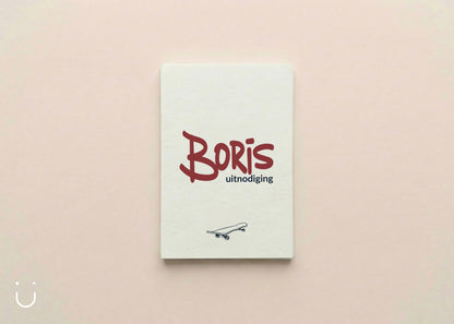 Communie uitnodiging "Boris"