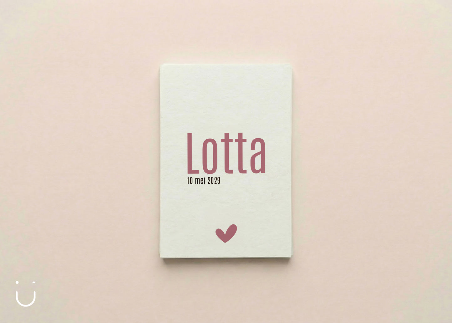 Communie uitnodiging "Lotta"