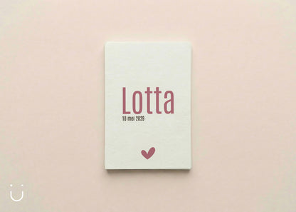 Communie uitnodiging "Lotta"