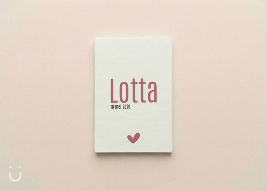 Communie uitnodiging "Lotta"