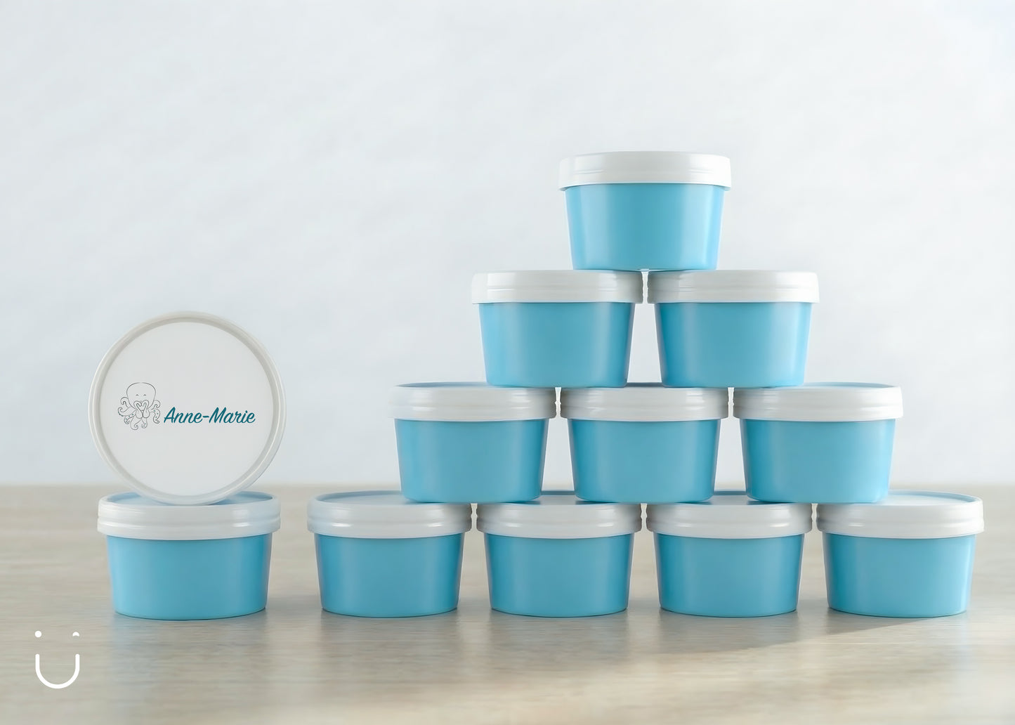 10x Deugeniet doopsuiker doosje - Blauw