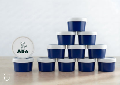 10x Deugeniet doopsuiker doosje - Donkerblauw