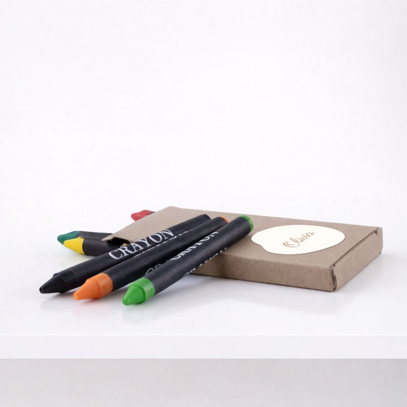 Sticker organisch - 4cm - Doopsuiker • vanaf 20 stuks