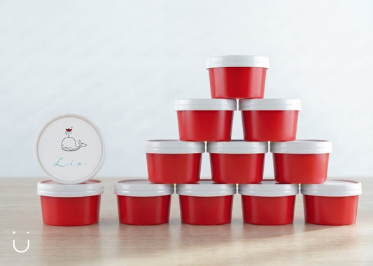 Deugeniet doopsuiker doosje • Rood • per 10 stuks