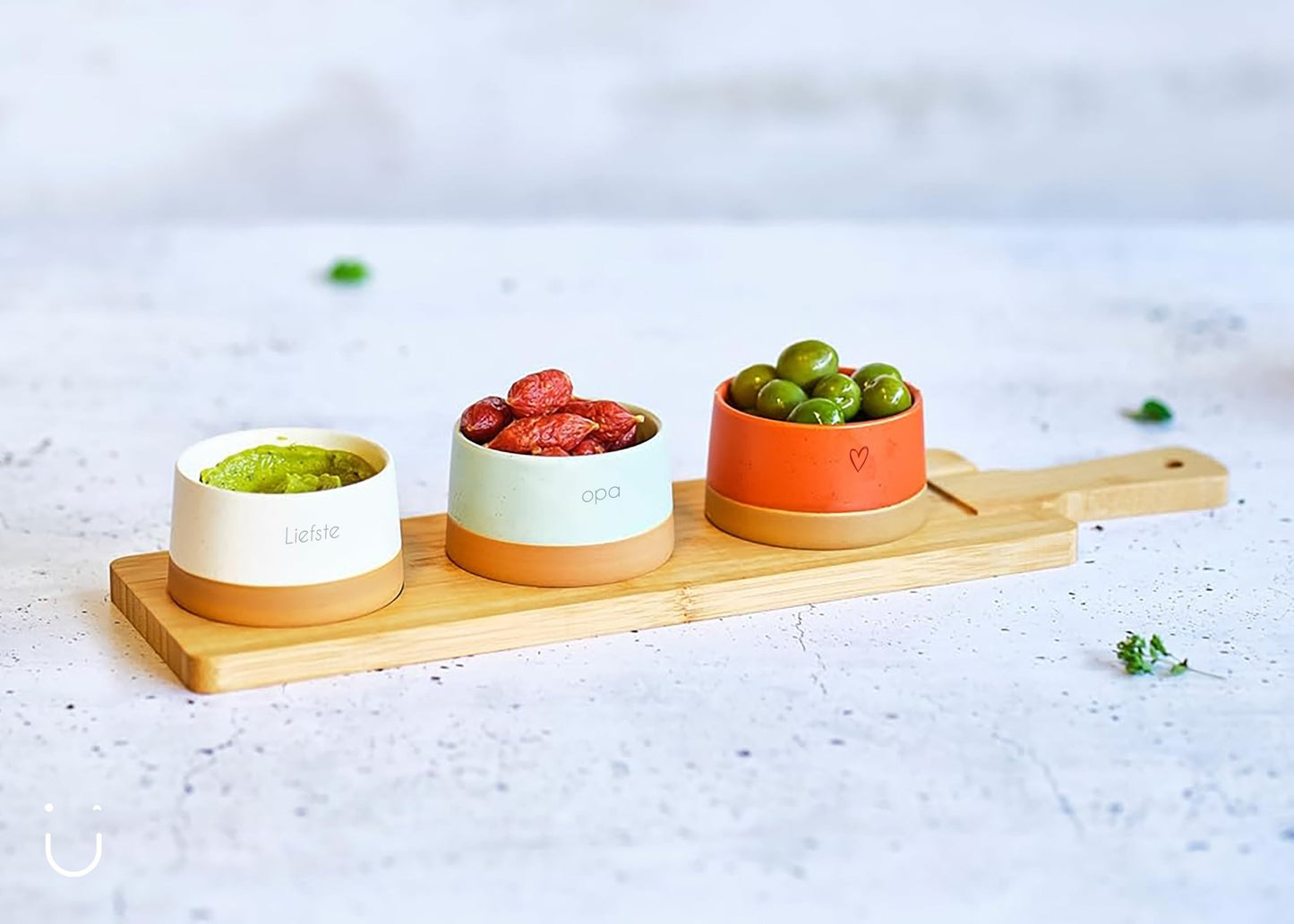 Cadeauset - aperoplank - Liefste opa - Deugeniet - kersthangers