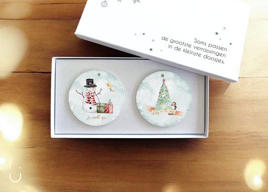 Cadeauset - Kersthangers - Je wordt opa - Deugeniet - Grootouders