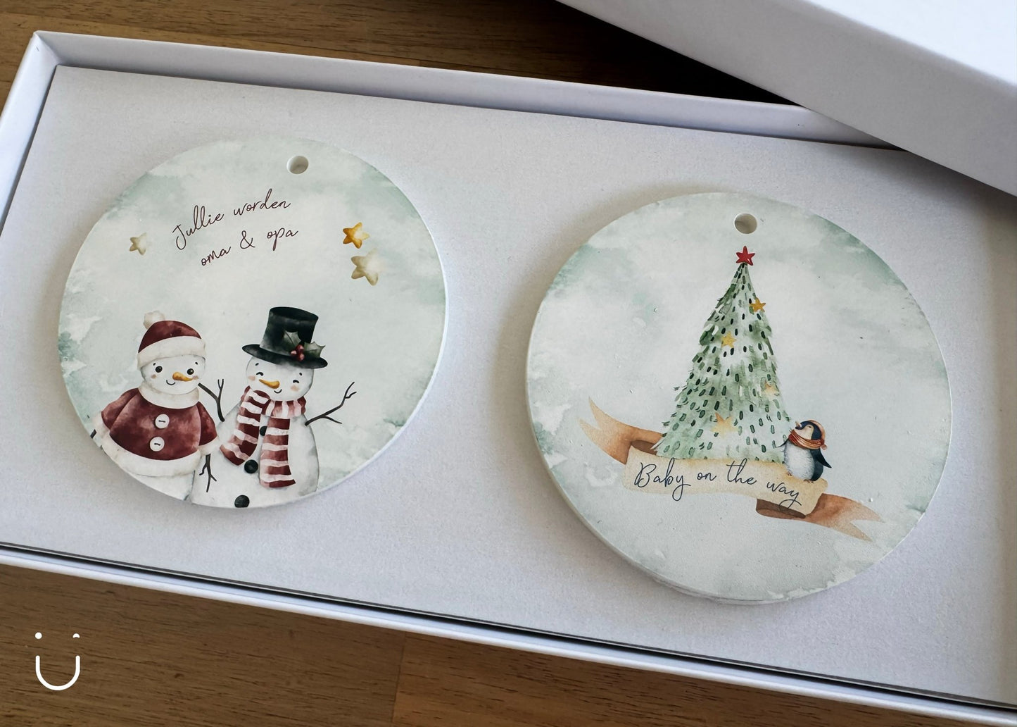 Cadeauset - Kersthangers - Jullie worden oma & opa - Deugeniet - Grootouders