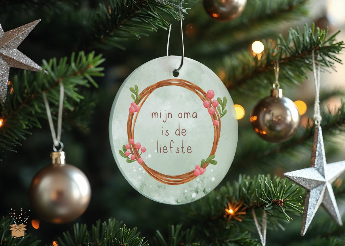 Cadeauset - Kersthangers - Oma is de liefste - Deugeniet - kersthangers