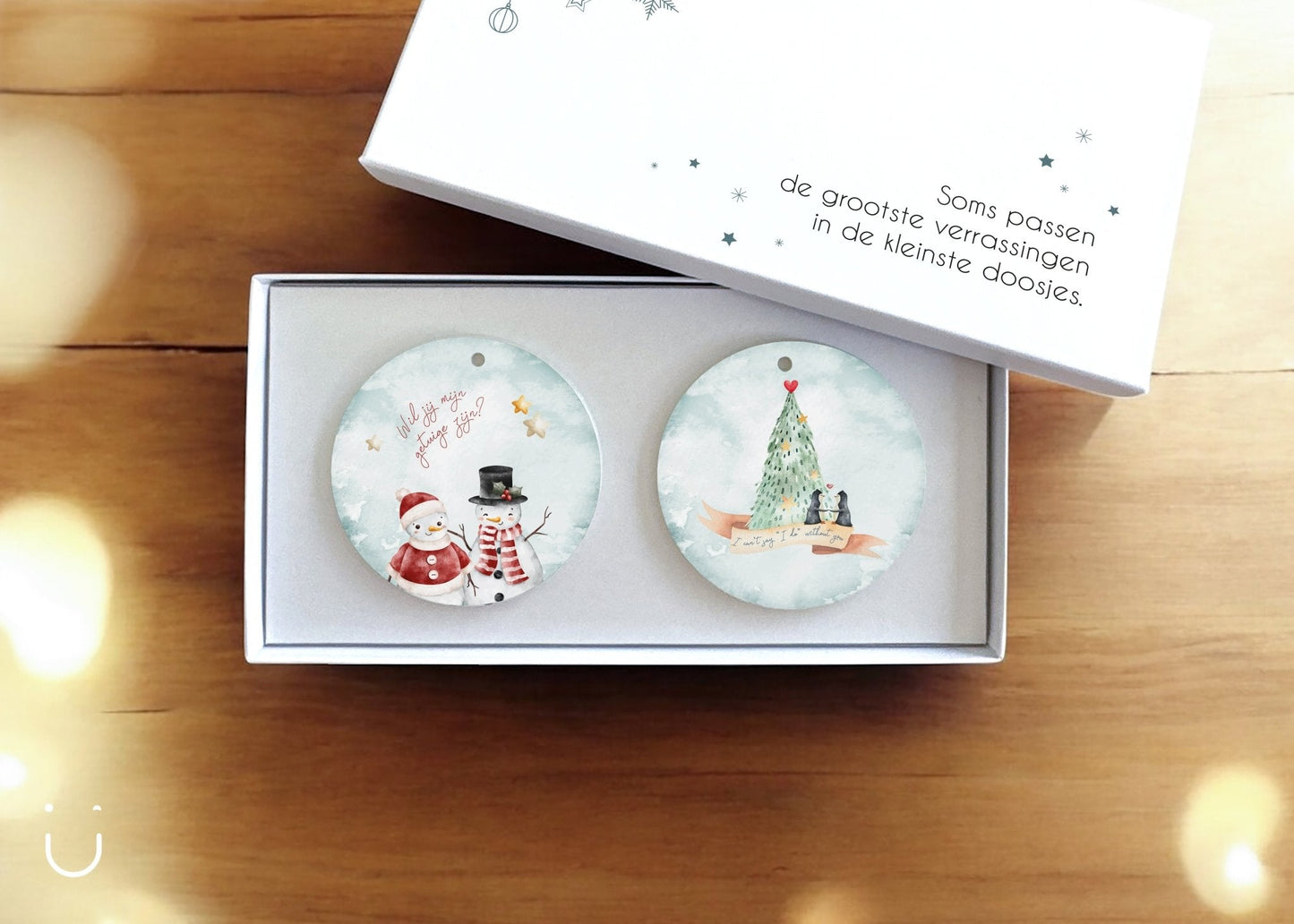 Cadeauset - Kersthangers - Wil je mijn getuige zijn? - Deugeniet - Getuige vragen