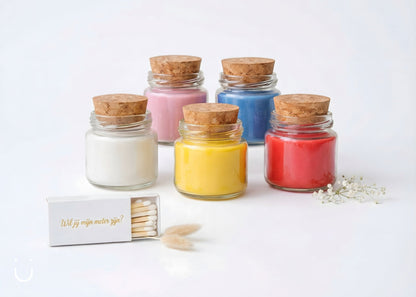 Cadeauset kleurkaarsjes - Meter vragen - Deugeniet - Meter/peter cadeaus