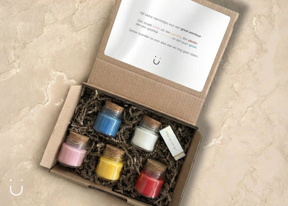 Cadeauset kleurkaarsjes - Meter vragen - Deugeniet - Meter/peter cadeaus