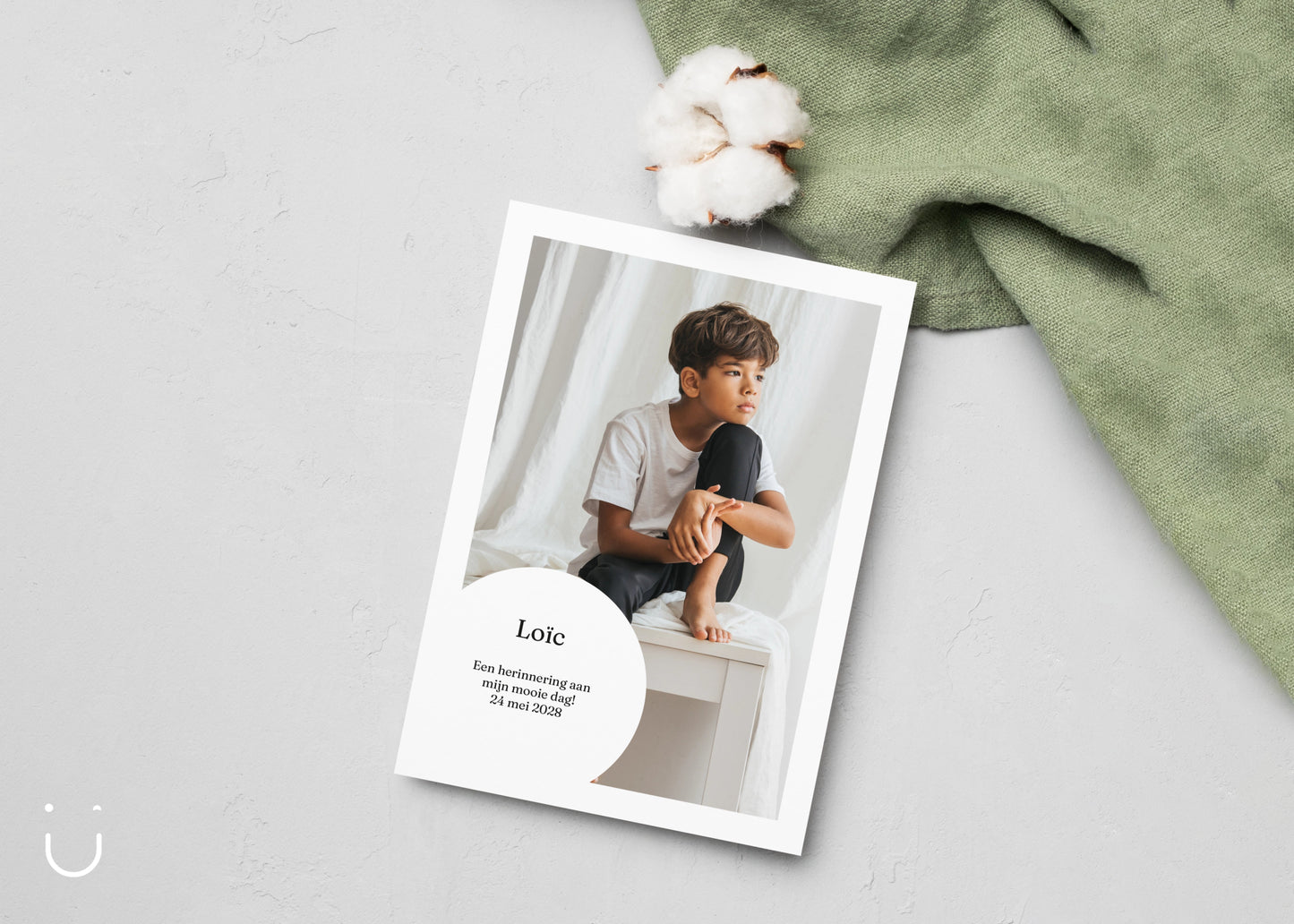 Communiekaartje "Blanche" - Deugeniet - Communiekaartjes