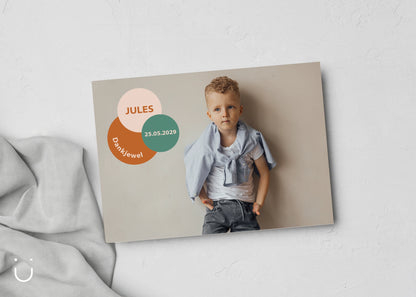 Communiekaartje "Jules" - Deugeniet - Communiekaartjes