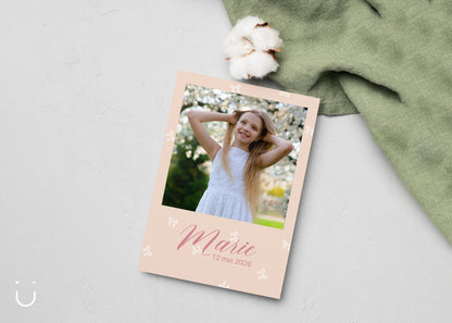 Communiekaartje "Strikjes" - Deugeniet - Communiekaartjes