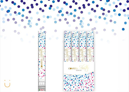 Confetti kanon - blauw - Deugeniet - Gender reveal