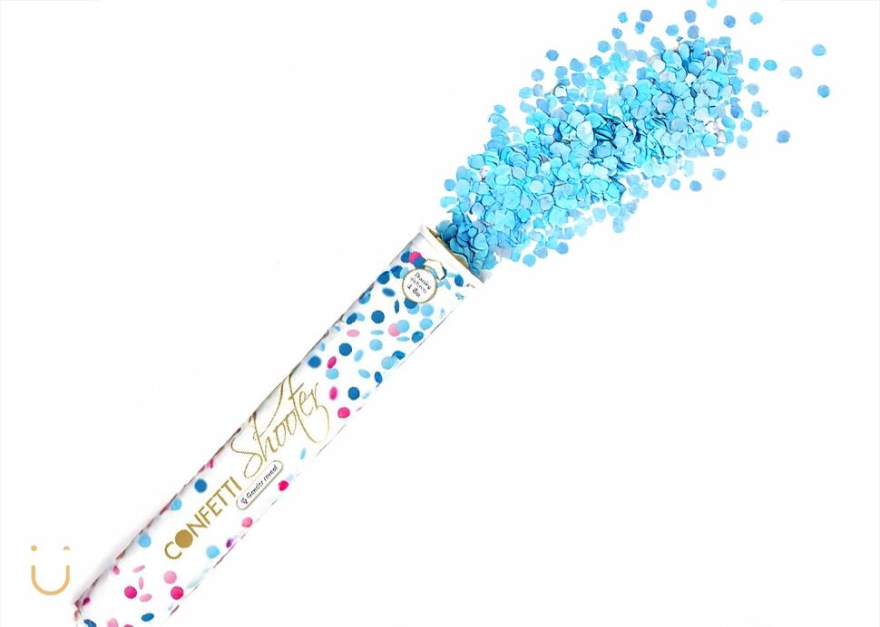 Confetti kanon - blauw - Deugeniet - Gender reveal