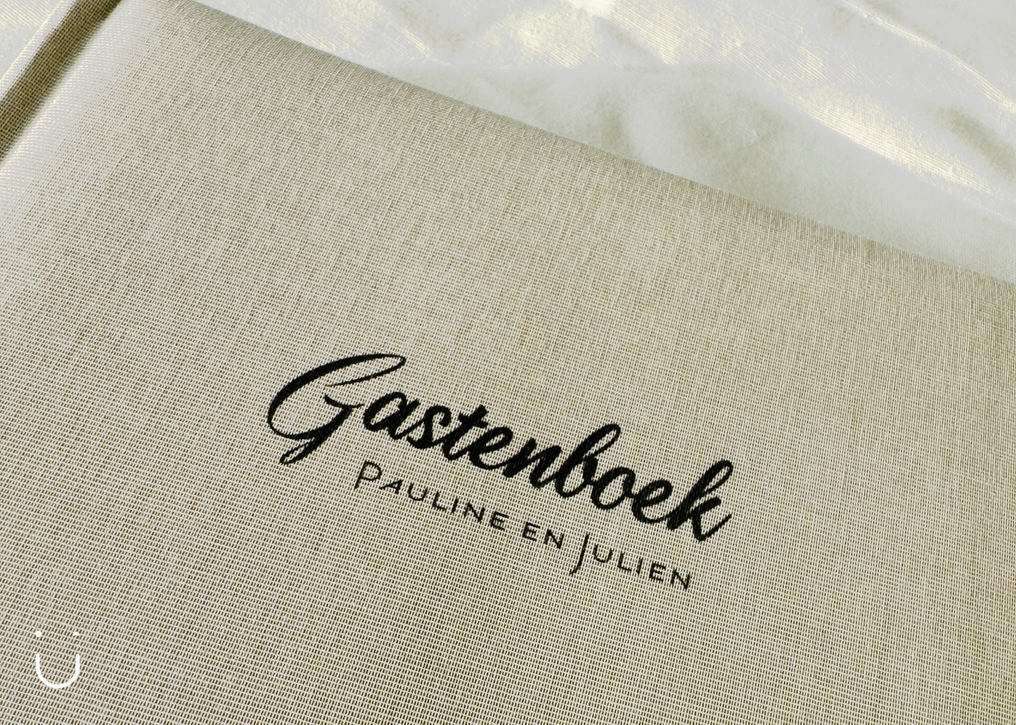 Gastenboek Linnen - Deugeniet - Gastenboek