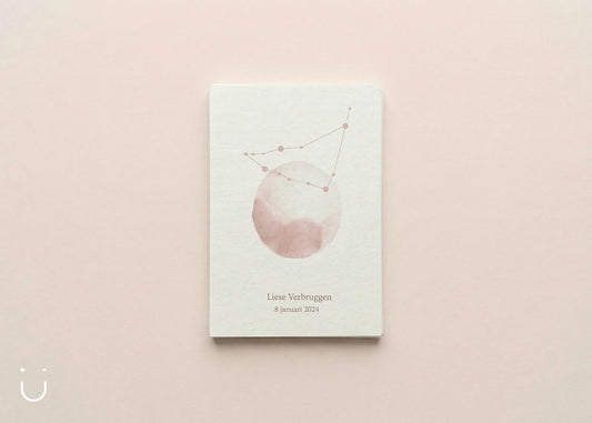 Geboortekaartje "A star is born" - Deugeniet - Geboortekaartjes