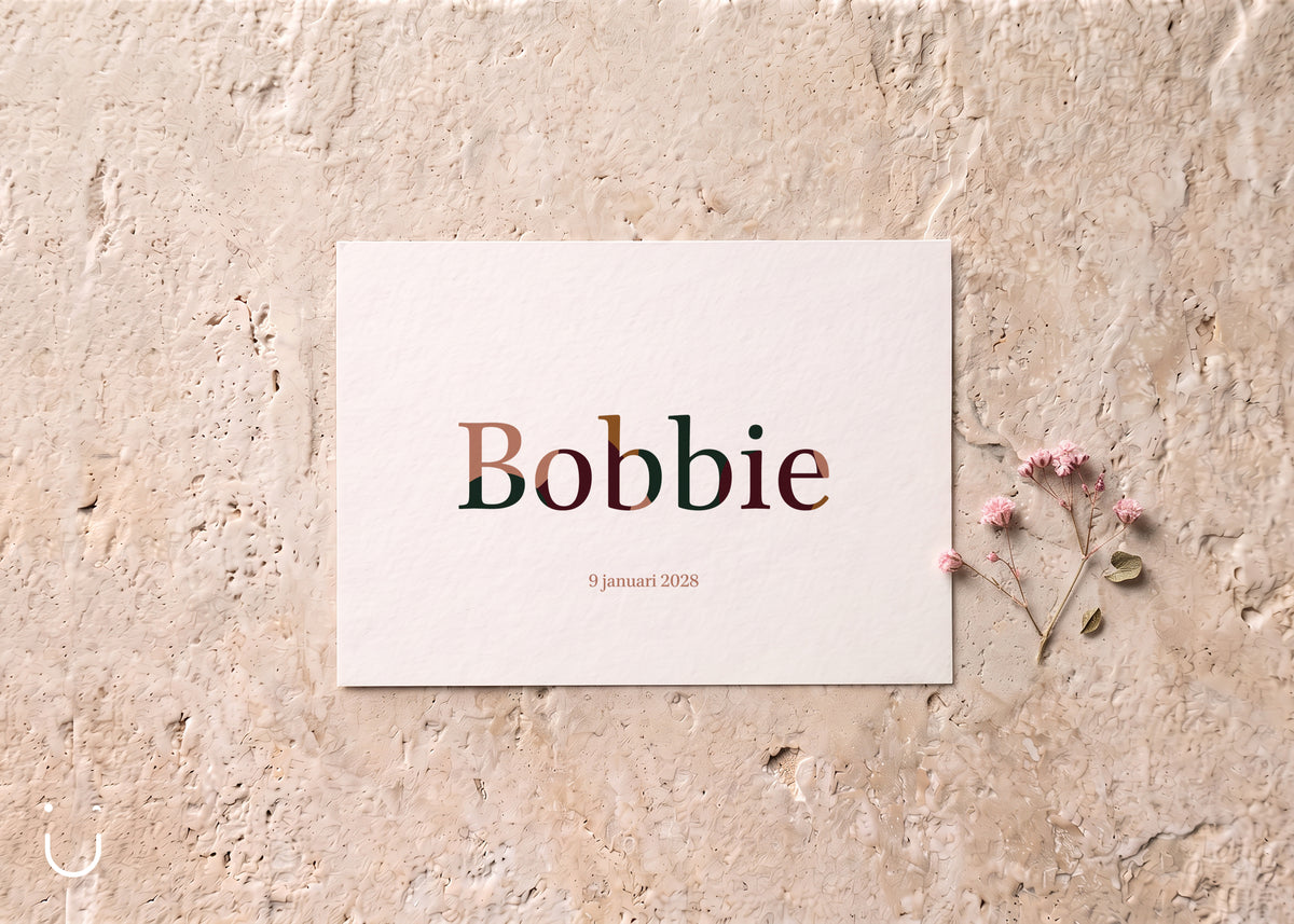 Geboortekaartje "Bobbie"
