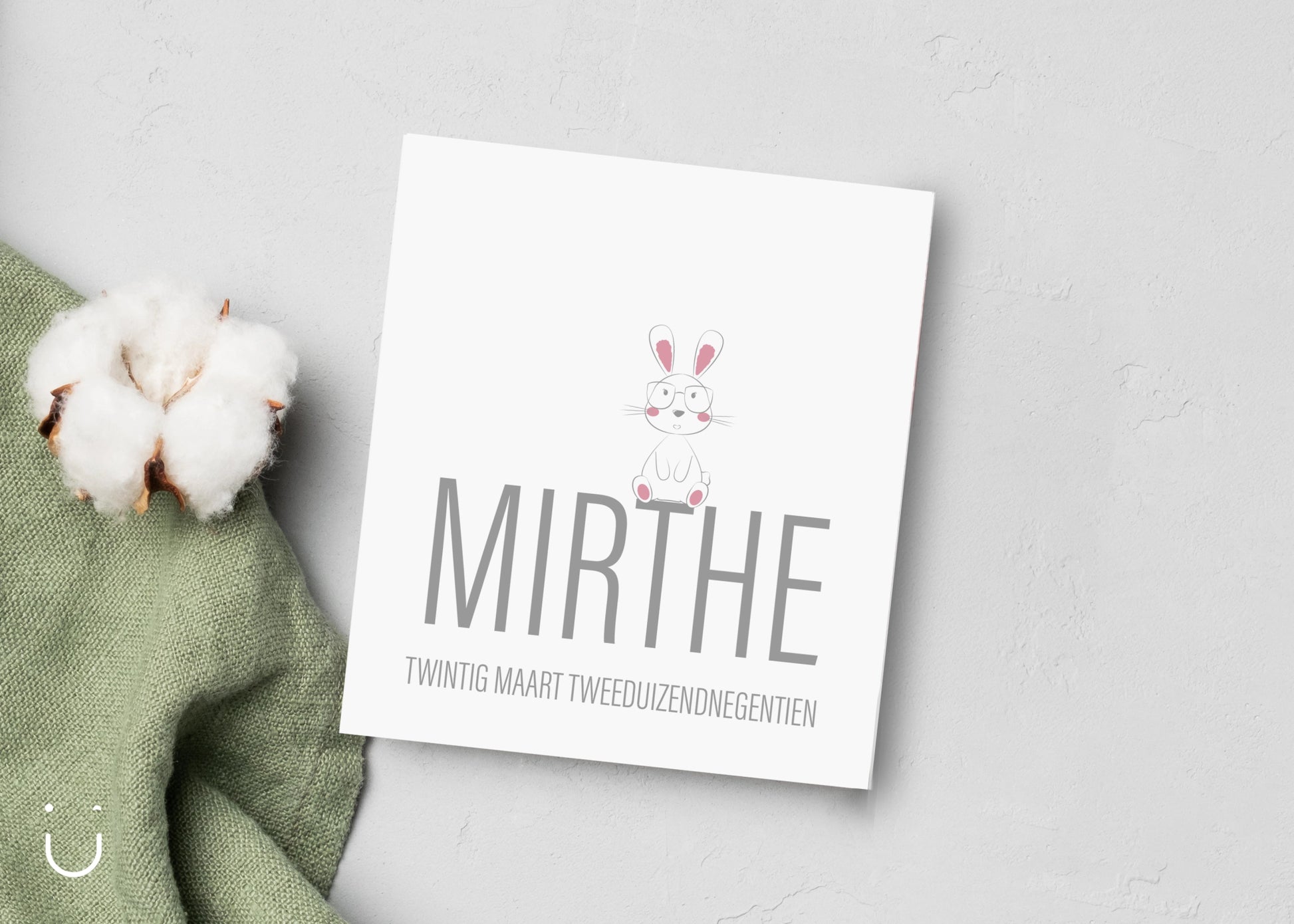 Geboortekaartje "BUNNY" - Deugeniet - Geboortekaartjes