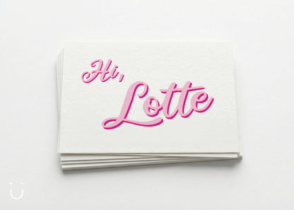 Geboortekaartje "Hi, Barbie" - Deugeniet - Geboortekaartjes