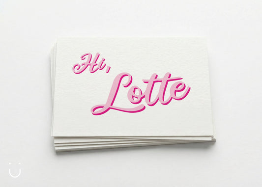 Geboortekaartje "Hi, Barbie" - Deugeniet - Geboortekaartjes