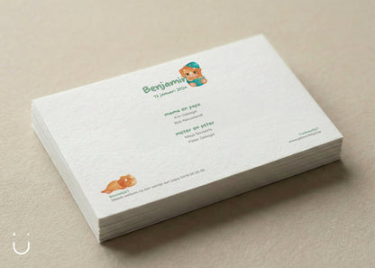 Geboortekaartje "I am a dinosaur" - Deugeniet - Geboortekaartjes