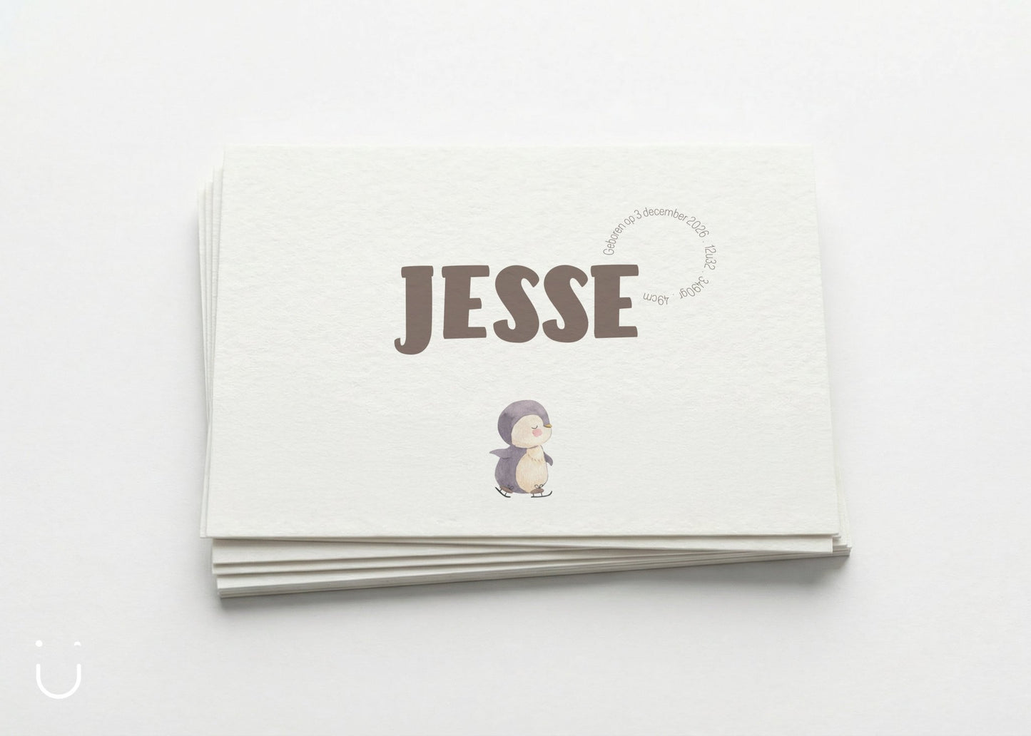 Geboortekaartje "Pinguïn" - Deugeniet - Geboortekaartjes