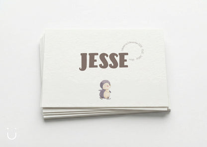 Geboortekaartje "Pinguïn" - Deugeniet - Geboortekaartjes