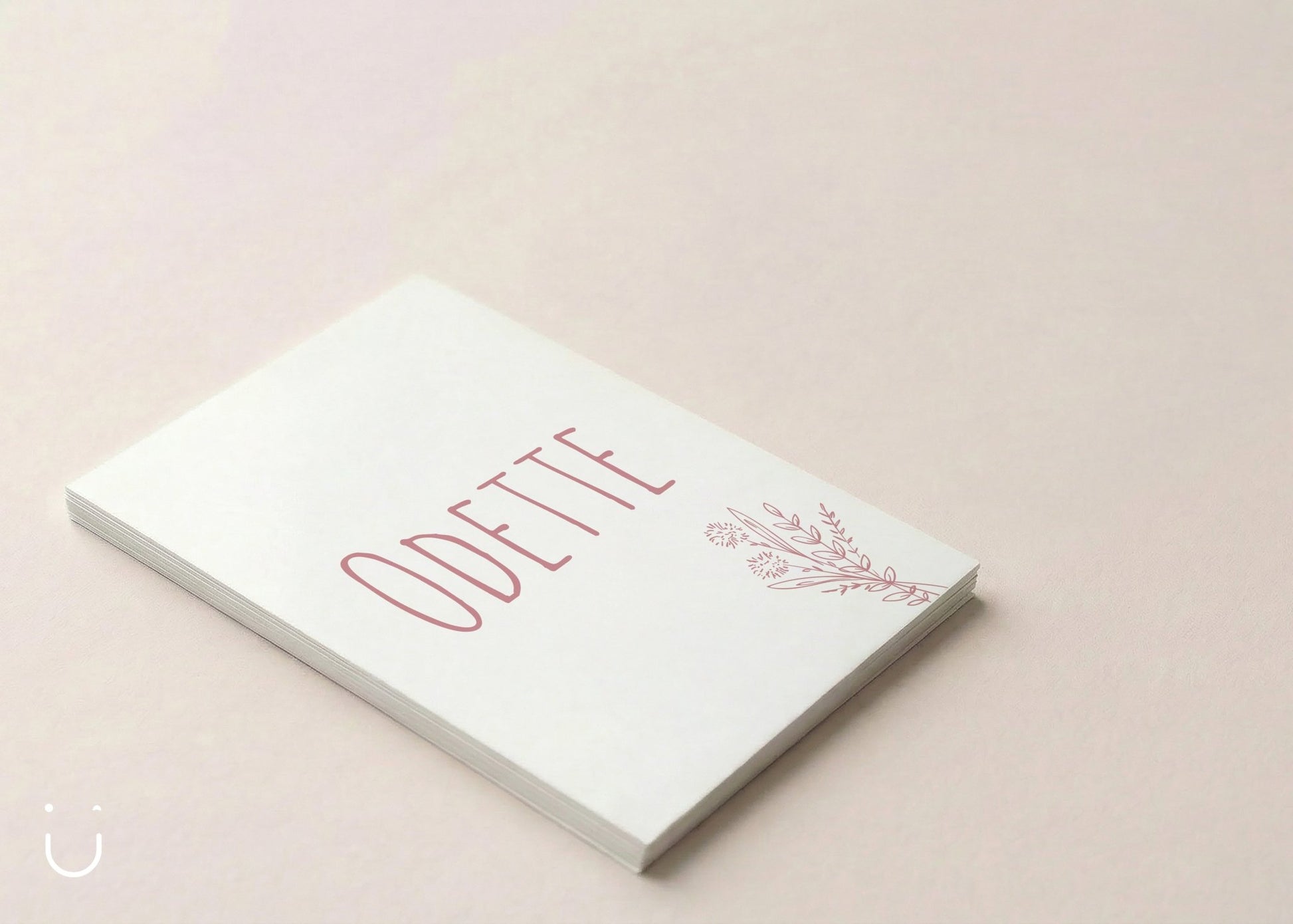 Geboortekaartje "Pink flowers" - Deugeniet - Geboortekaartjes