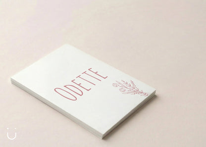 Geboortekaartje "Pink flowers" - Deugeniet - Geboortekaartjes