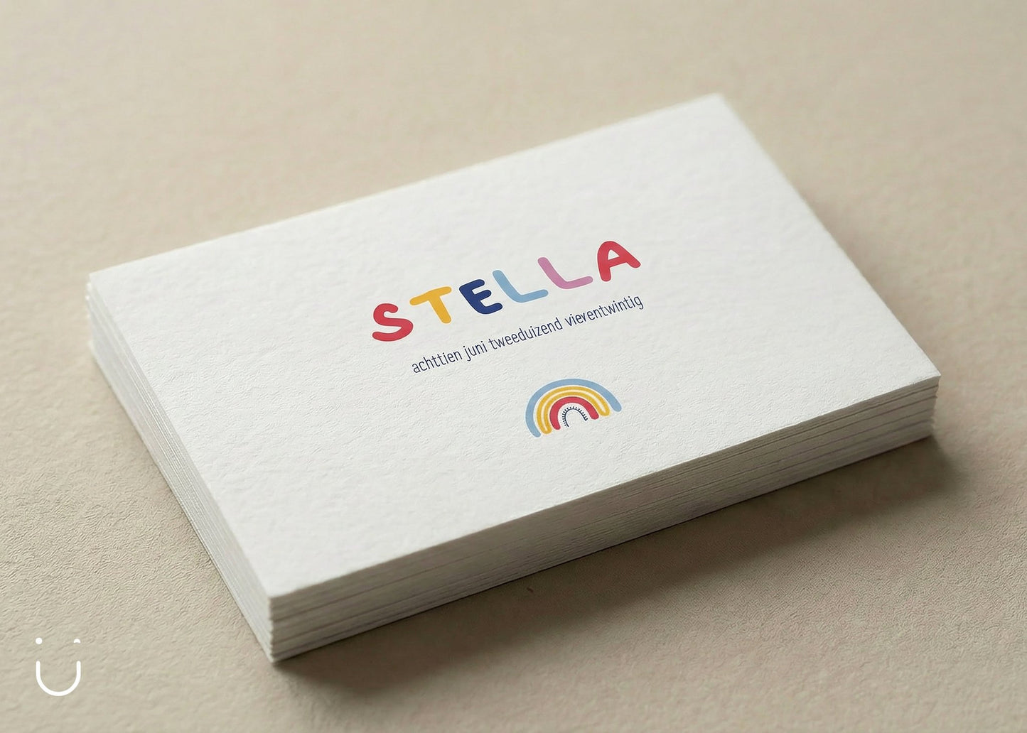 Geboortekaartje "Rainbow" - Deugeniet - Geboortekaartjes