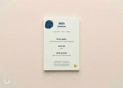 Geboortekaartje "Twinkle twinkle little star" - Deugeniet - Geboortekaartjes