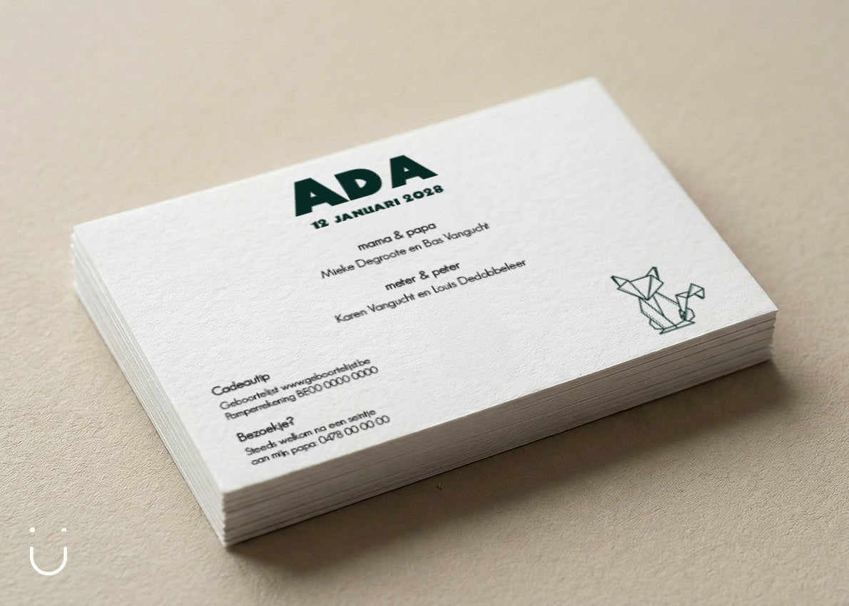 Geboortekaartje "Vosje" - Deugeniet - Geboortekaartjes