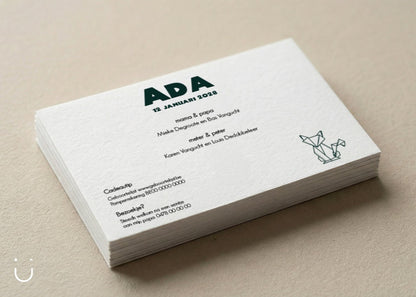 Geboortekaartje "Vosje" - Deugeniet - Geboortekaartjes