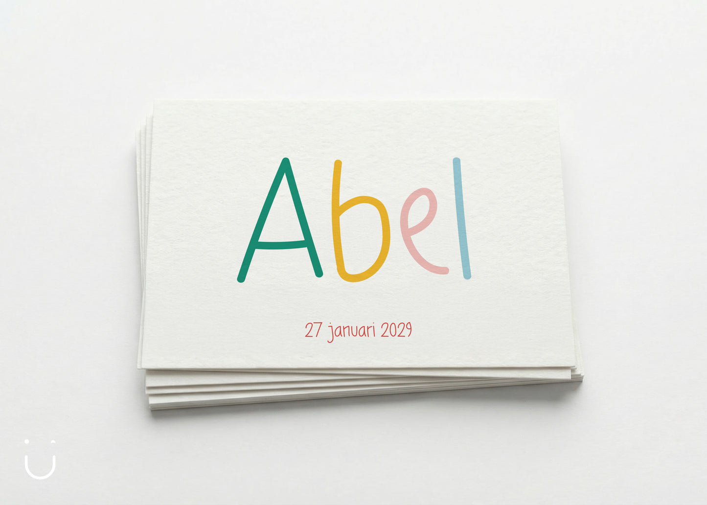 Geboortekaartje "Colorblocking" - N°2