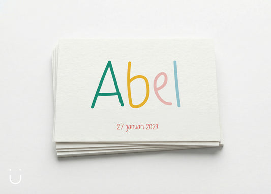 Geboortekaartje "Colorblocking" - N°2
