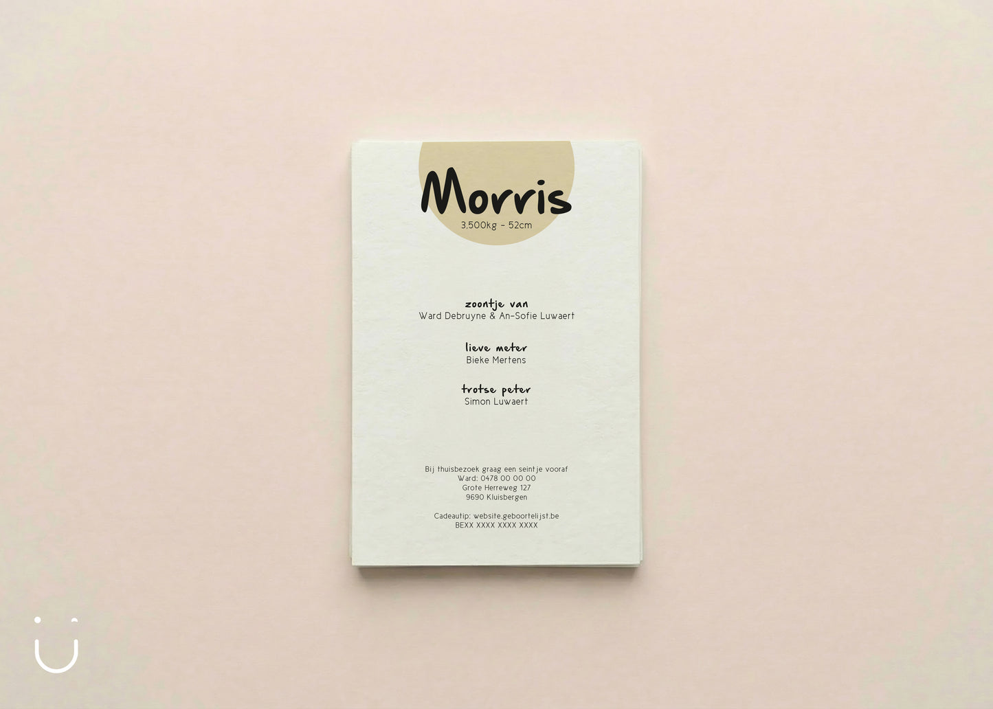 Geboortekaartje "Egel Morris" - N°2