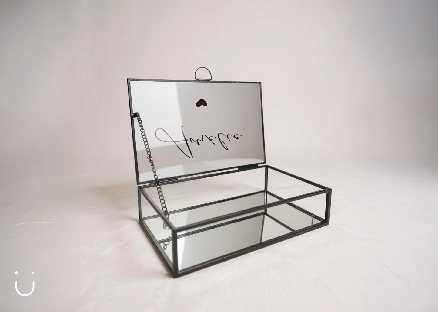 Glazen herinneringsdoos met naam - Deugeniet - Herinneringsdoos