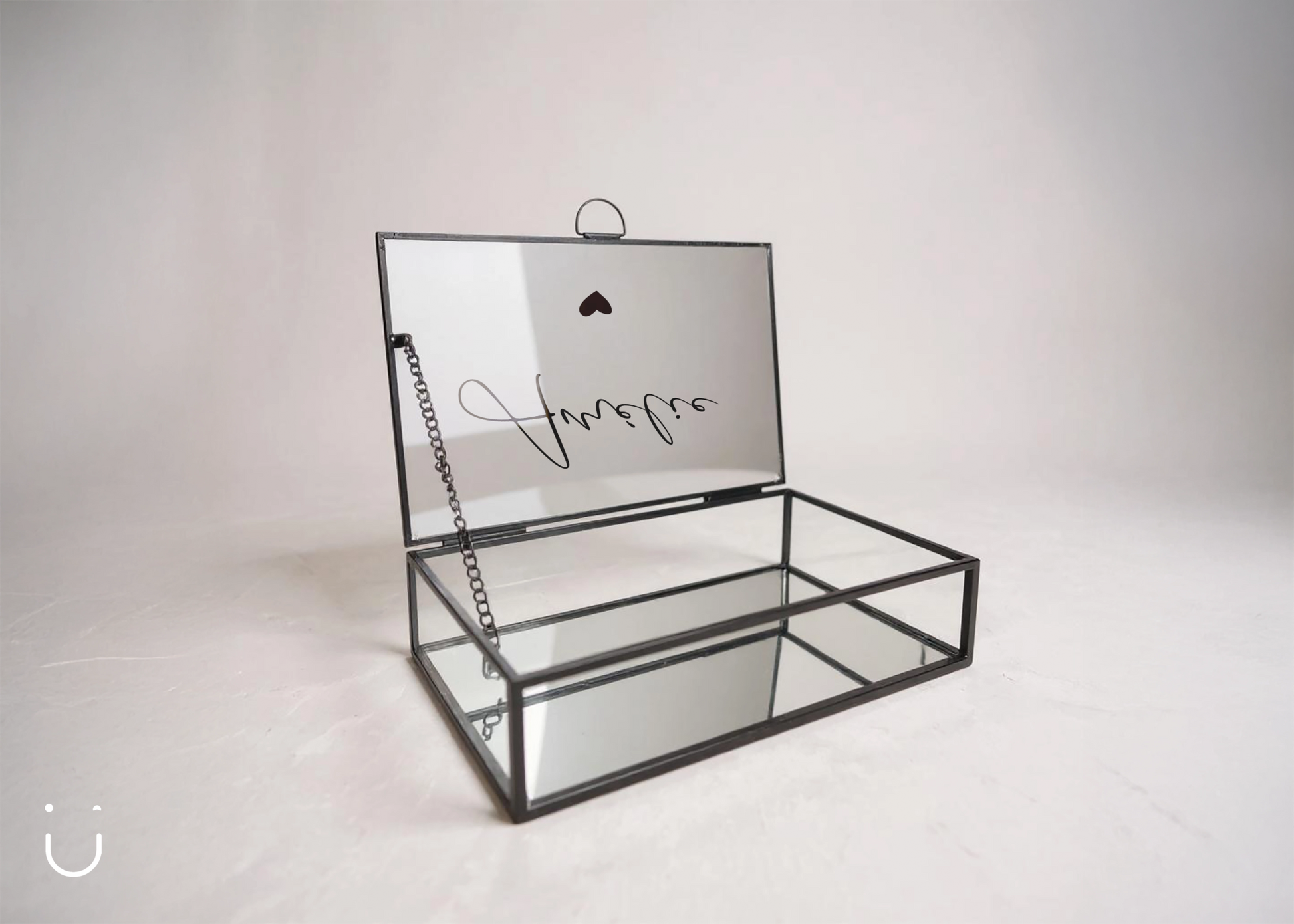 Glazen herinneringsdoos met naam - Deugeniet - Herinneringsdoos