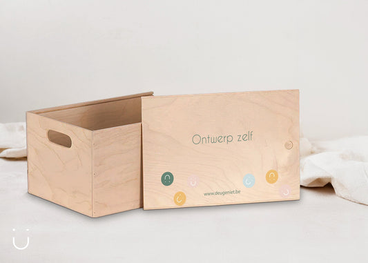 Herinneringsdoos met eigen ontwerp - hout - Deugeniet - Herinneringsdoos
