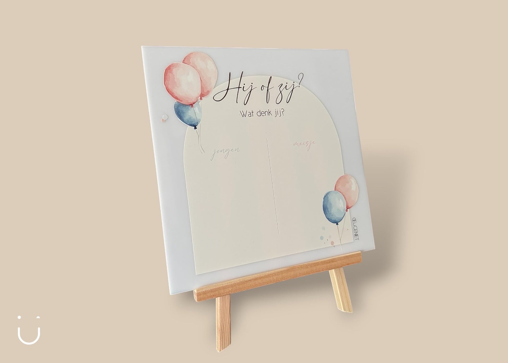 Hij of zij? spel gender reveal - Deugeniet - Gender reveal