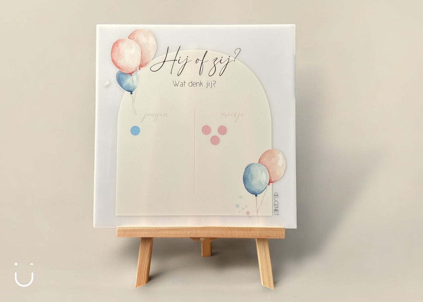 Hij of zij? spel gender reveal - Deugeniet - Gender reveal