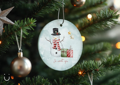Kersthanger Sneeuwman - Je wordt opa - Deugeniet - Kerst decoratie