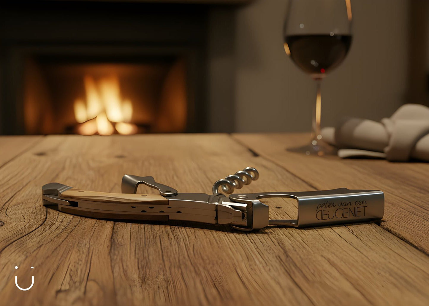 Kurkentrekker Olijfhout Laguiole - Peter vragen - Peter cadeau - Deugeniet - Meter/peter cadeaus