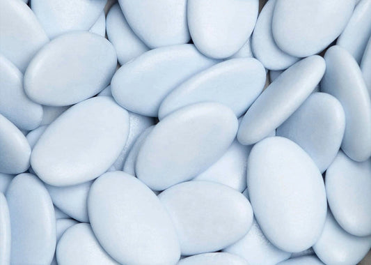 Lichtblauwe suikerbonen - De Bock (1kg) - Deugeniet - Doopsuiker diy