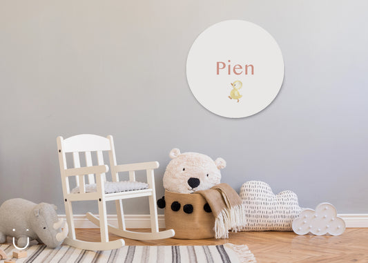 Muurcirkel "Eendje" - Deugeniet - Muurcirkel babykamer