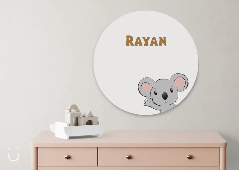 Muurcirkel "Koalabeertje" - Deugeniet - Muurcirkel babykamer